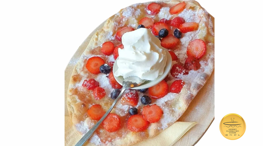 Flammkuchen von seiner süßen Seite erleben